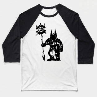 Anubis minimal silhouette white Baseball T-Shirt